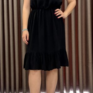 HALTER YAKA ELBİSE SİYAH